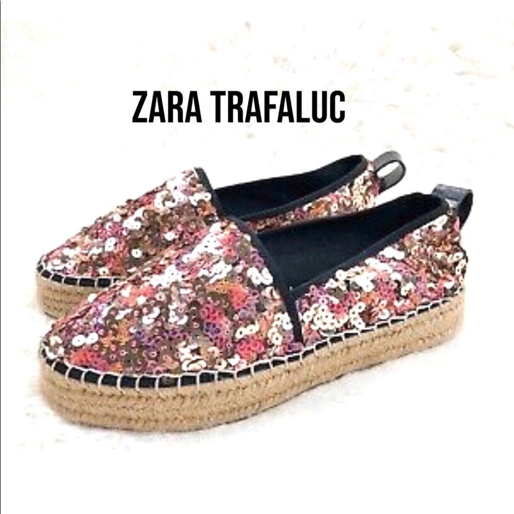 **SOLD** ZARA TRAFALUC by Zara Sequin Espadrilles